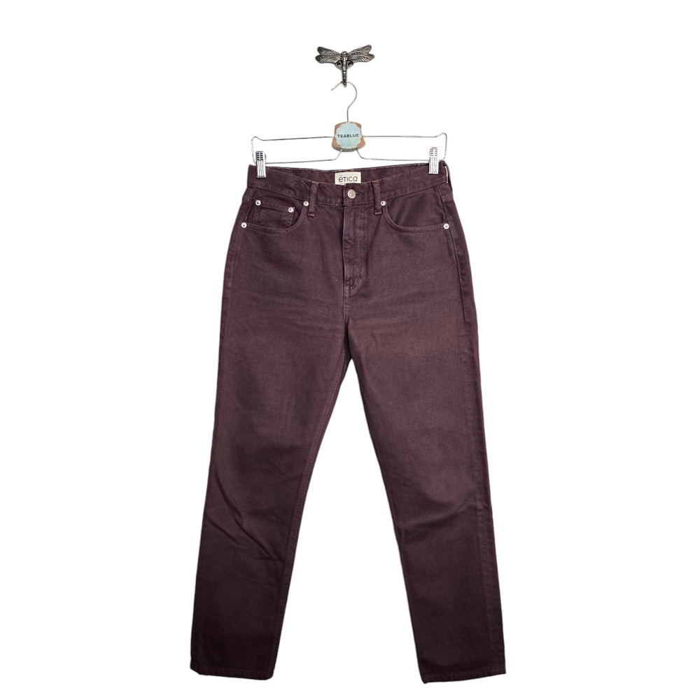 Etica Finn High-Rise Slim Straight-Leg Jean 27 - Picture 3 of 14